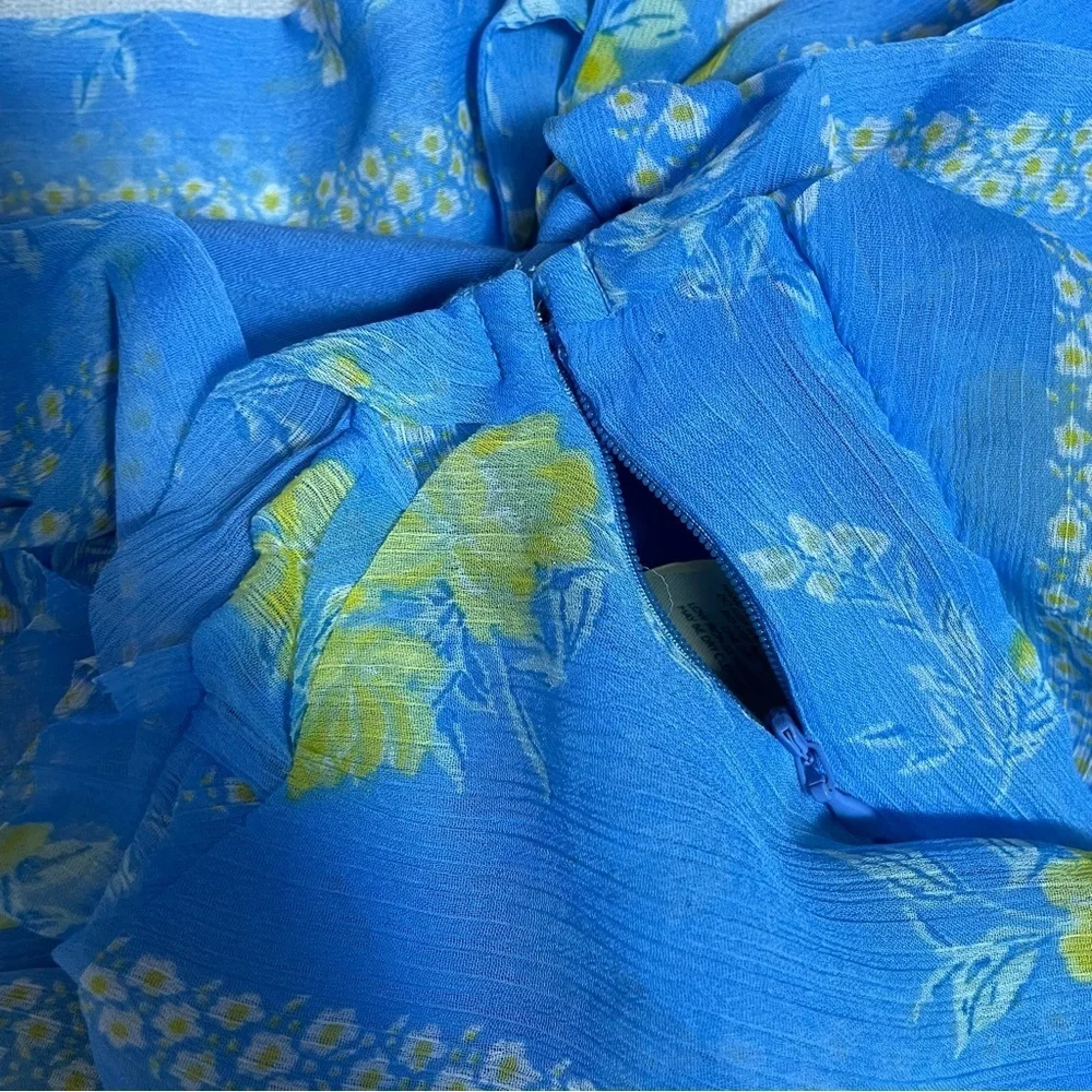 New Free People Bali Made You Look Blue Mini Skirt Size 0